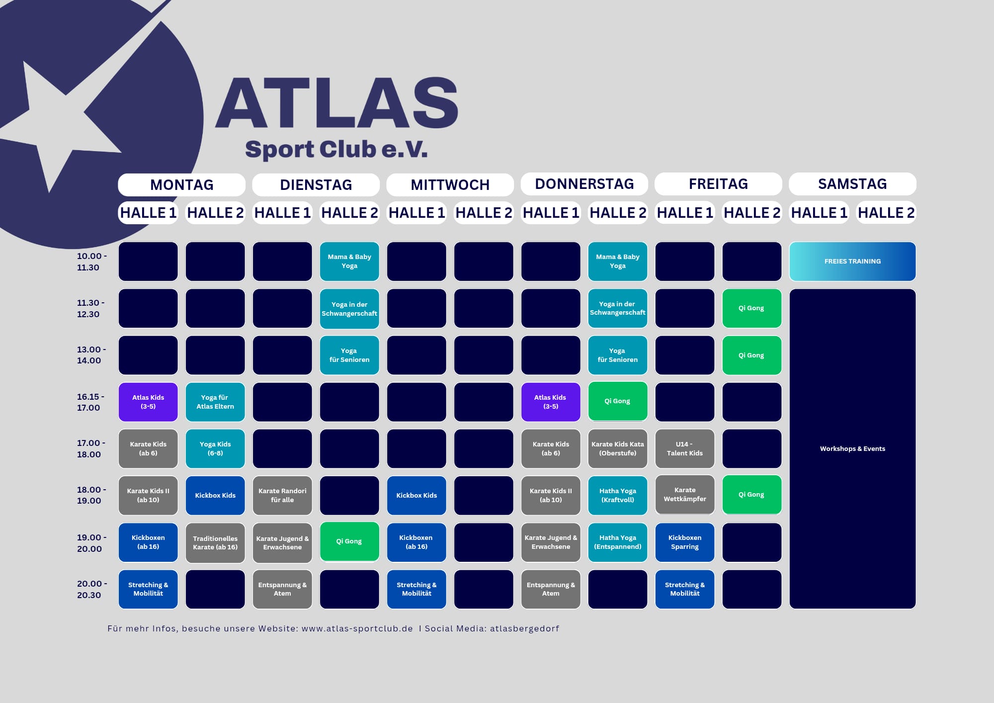 Atlas Sport Club Trainingsplan